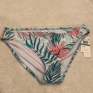 Salt& Cove multicolored tropical print hipster bikini bottoms Size L NWT